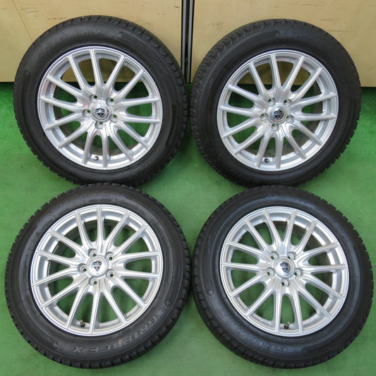 [送料無料] バリ溝！22年！キレイ！9.5分★インプレッサ 等 205/55R16 スタッドレス グリップマックス GRIP ICE X ESTROSA エステローザ 16インチ PCD100/5H★5010702イス