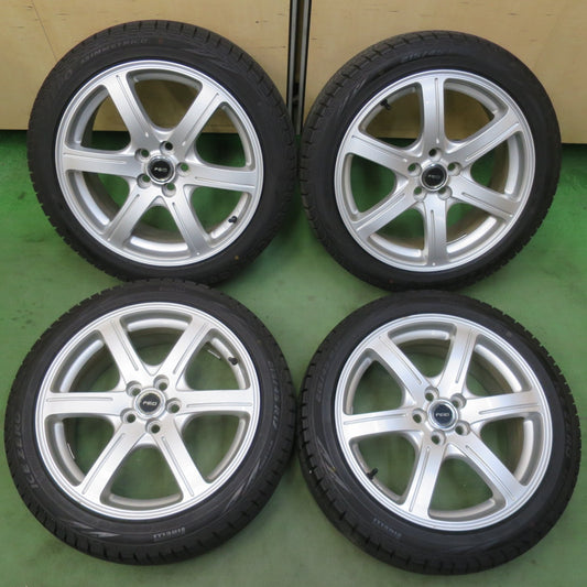 バリ溝！24年！9.5分★プリウス 等 215/45R17 スタッドレス ピレリ アイスゼロ アシンメトリコ FEID フェイド 17インチ PCD100/5H★6032504イス