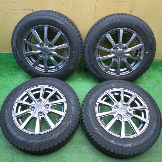 超バリ溝！22年！キレイ！ほぼ10分★スタッドレス 165/70R14 ヨコハマ アイスガード iG60 GRASS グラス 14インチ PCD100/4H★6010304HAス