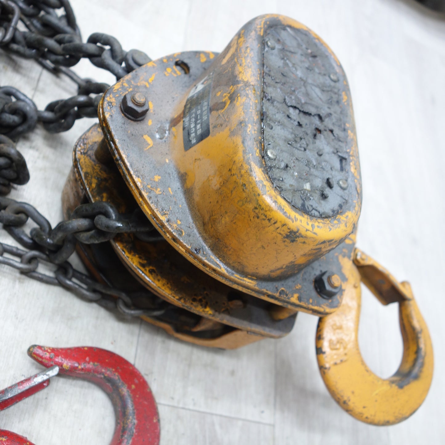 [送料無料] ◆チェーンブロック 手動式 手動 1.5t 1.5トン 1.5ton 工具 吊り 吊上げ 荷揚げ 型式 不明◆