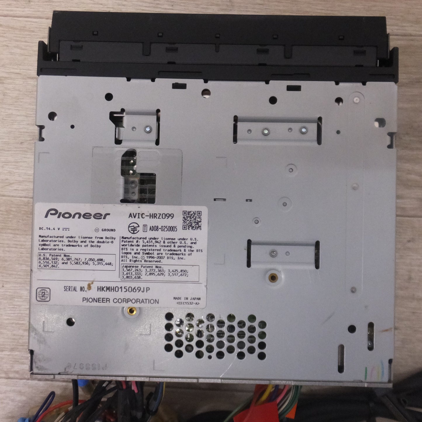 [送料無料] ジャンク★カロッツェリア carrozzeria AV一体型HDDナビゲーション 楽ナビ AVIC-HRZ099(86★