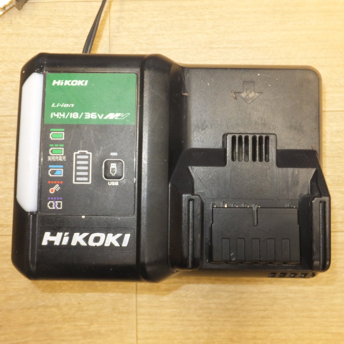 [送料無料] ジャンク★ハイコーキ HiKOKI コードレスインパクトドライバ WH36DA　蓄電池 BSL36A18 2個　急速充電器 UC18YDL2　セット★