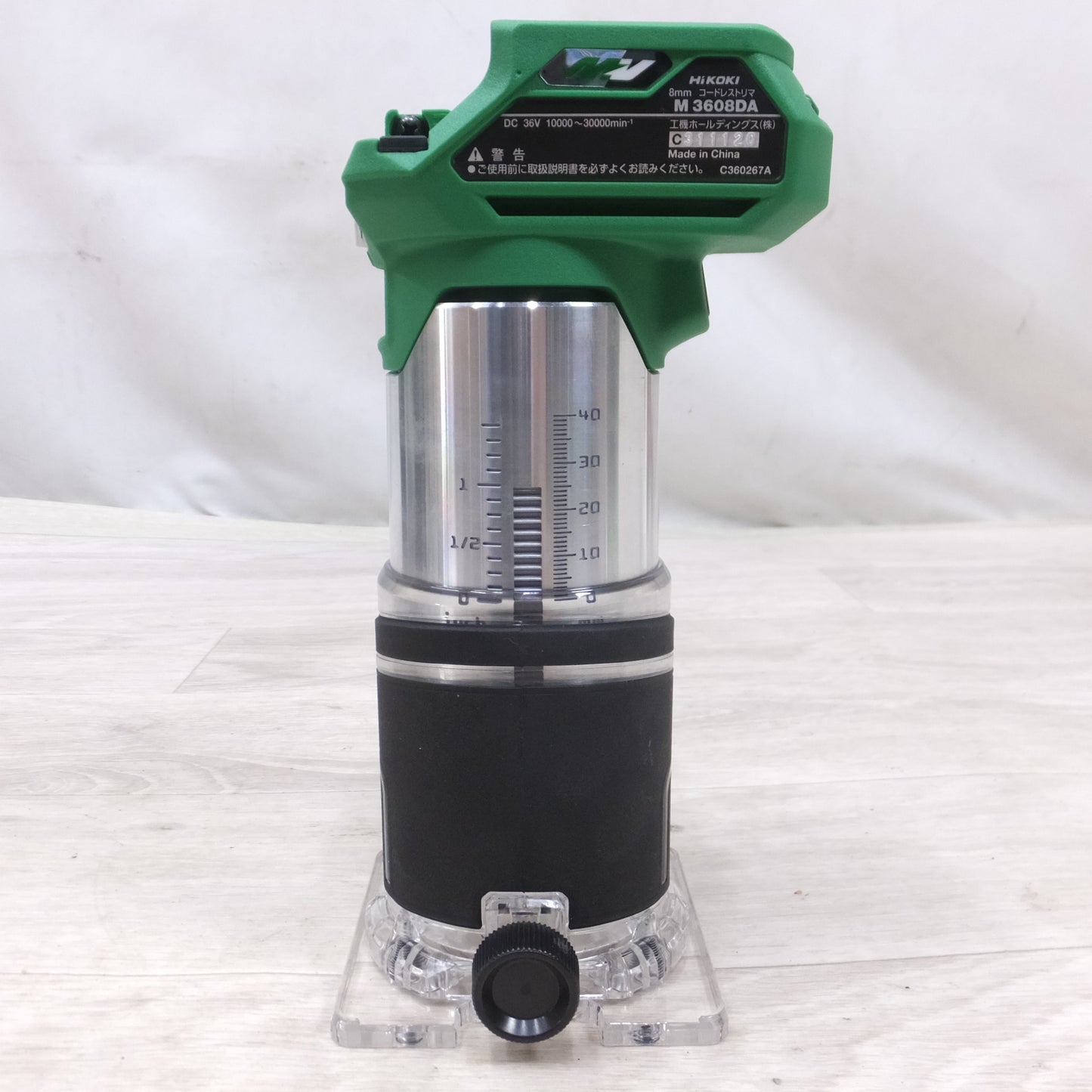 [送料無料] キレイ！付属品付き◆ハイコーキ HiKOKI 8mm 36V コードレス トリマ M3608DA ケース 充電器 バッテリー など 電動 工具◆