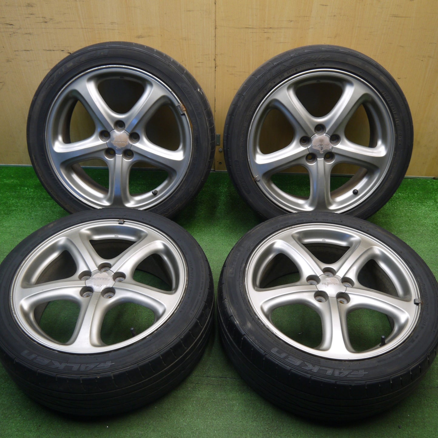 4本価格★スバル レガシィ 純正 215/45R17 ファルケン ZIEX ZE912 17インチ PCD100/5H★6021704Hノ