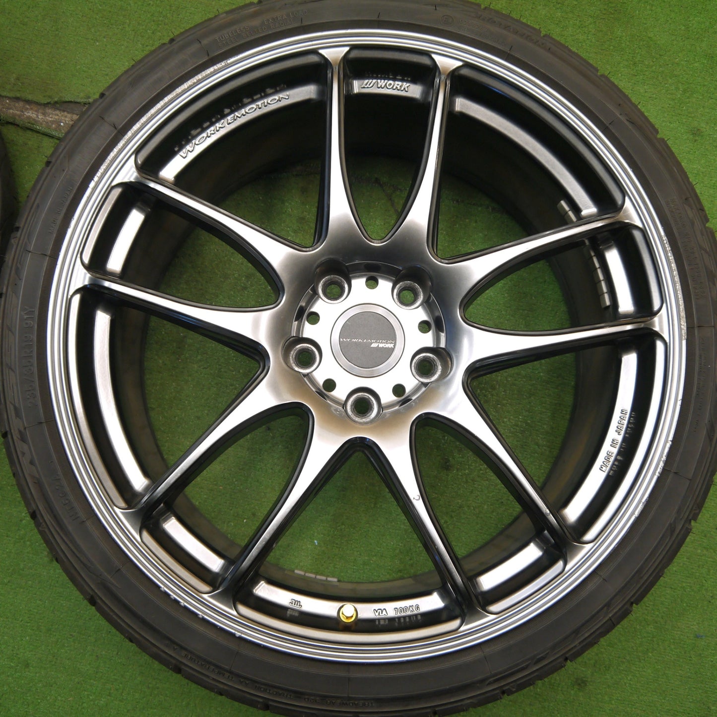 4本価格！22年★WORK EMOTION Kiwami EMT-KWM 235/35R19 ニットー NT555 G2 19インチ ワーク 極 PCD114.3/5H★5052109Hノ