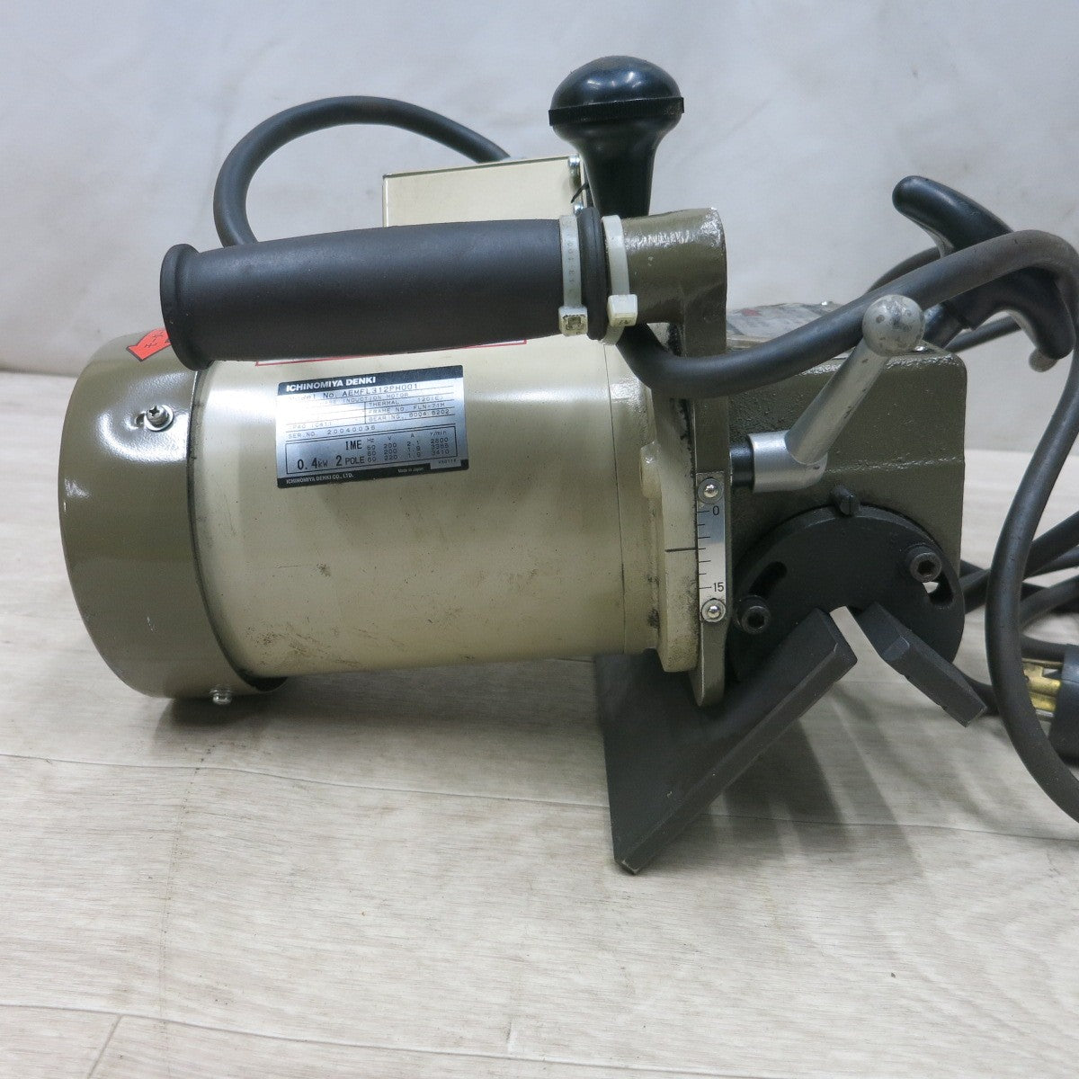 [送料無料] ほぼ未使用◆日東工器 ハンド ベベラー 開先 面取り機 三相 200V HB-15 電動 工具◆