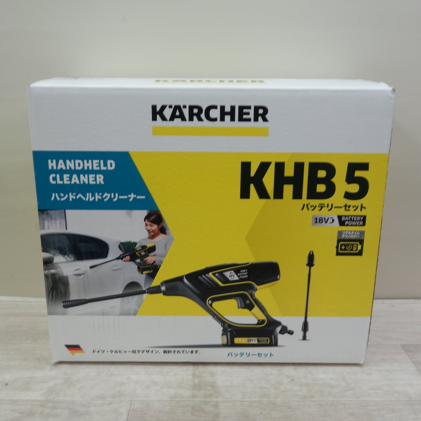 [送料無料] 未使用☆ケルヒャー ハンド ヘルド クリーナー 家庭用 高圧 洗浄機 18V バッテリー セット KHB5 KARCHER☆