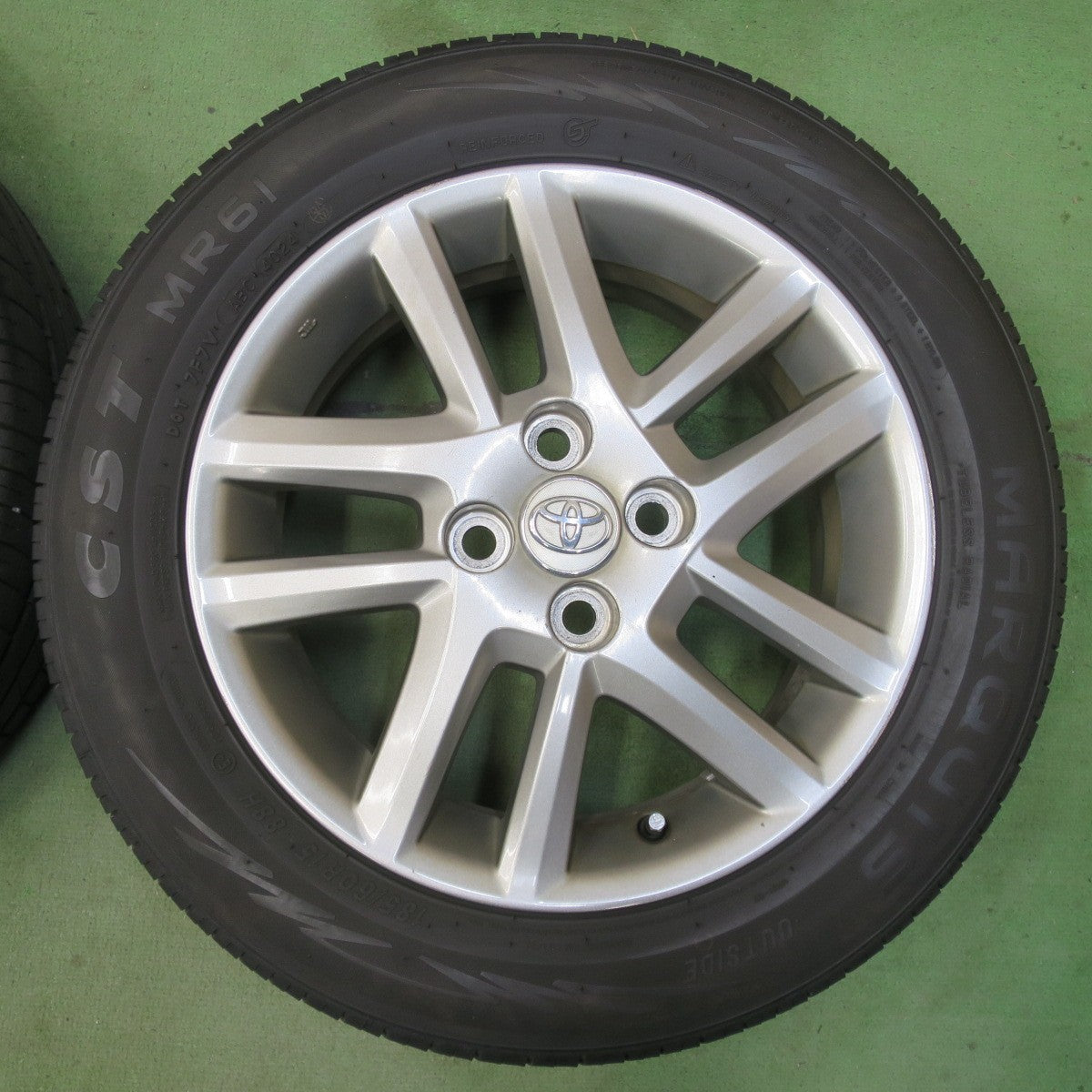 バリ溝！24年！9.5分★トヨタ カローラ フィールダー 純正 185/60R15 マーキス CST MR61 15インチ PCD100/4H★6040403イノ