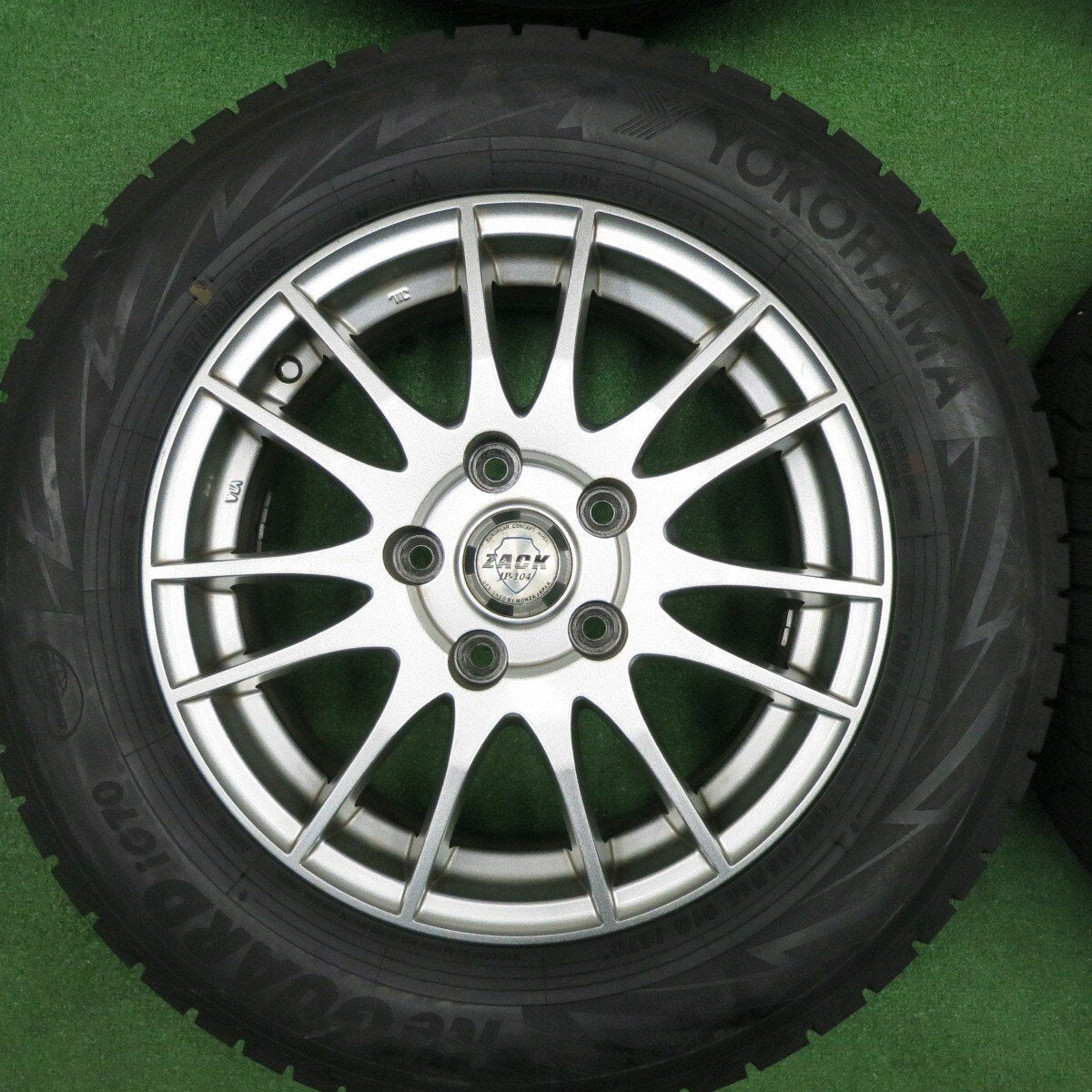 バリ溝！21年！キレイ！ほぼ10分★スタッドレス 195/65R15 ヨコハマ アイスガード iG70 ZACK JP-104 MONZA ザック 15インチ PCD114.3/5H★4120810TNス