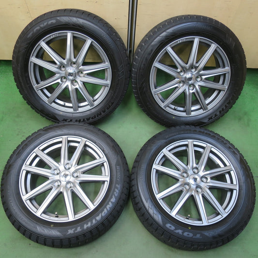 バリ溝！キレイ！ほぼ10分★スタッドレス 215/60R17 トーヨー ウインター トランパス TX SEIN SS ザイン 17インチ PCD114.3/5H★6041504イス