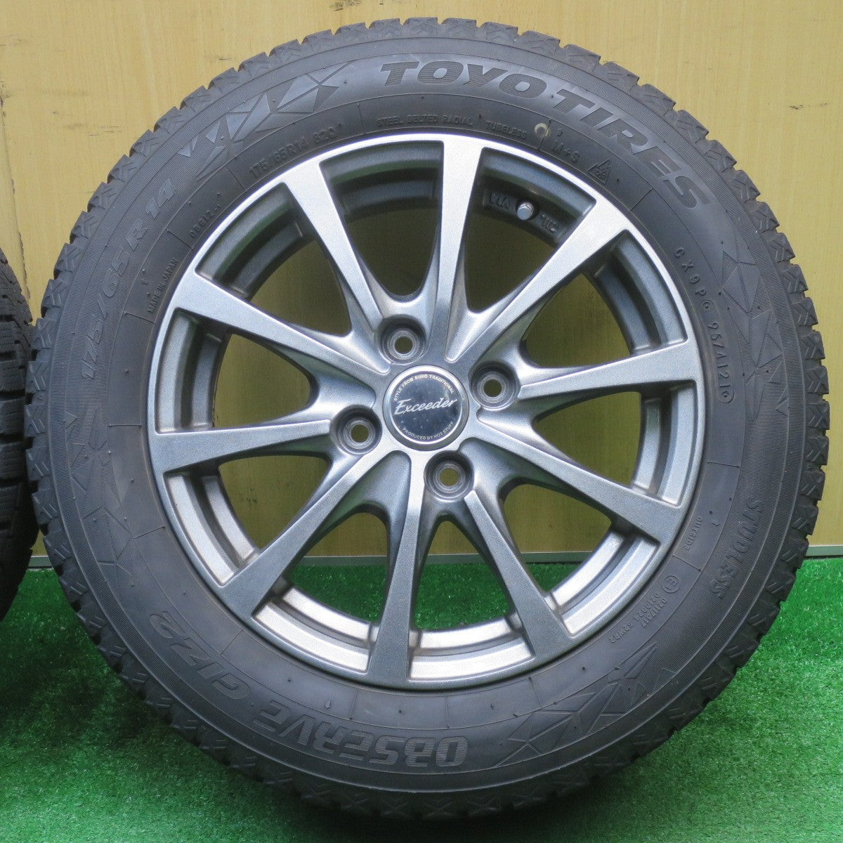 4本価格！21年★スタッドレス 175/65R14 トーヨー オブザーブ GIZ2 Exceeder エクシーダー 14インチ PCD100/4H★5111303NJス