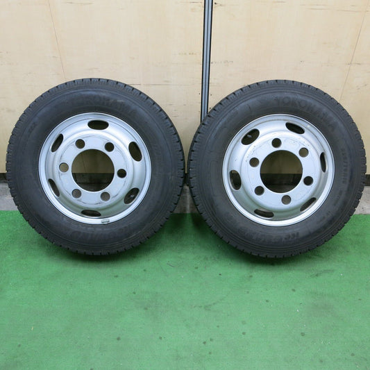バリ溝！21年！9.5分！2本★トラック タイヤ 225/70R16 117/115L スタッドレス ヨコハマ アイスガード iG91 TOPY スチール 127-9TC PCD222.25/6H★5021905ナス