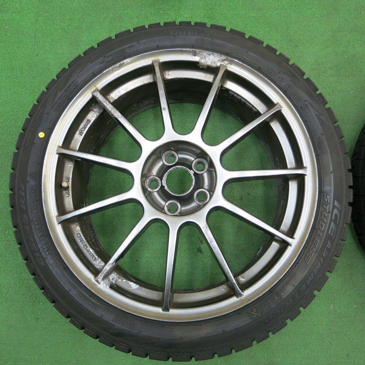 4本価格★アルファロメオ Partire ASSO 215/45R17 スタッドレス ピレリ アイスアシンメトリコ パルティーレ アッソ PCD98/5H★4061802ナス