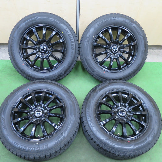 バリ溝！23年！キレイ！9.5分★スタッドレス 205/65R16 ヨコハマ アイスガード iG60 AZANE FB 社外 アルミ 16インチ PCD114.3/5H★6022701TTス