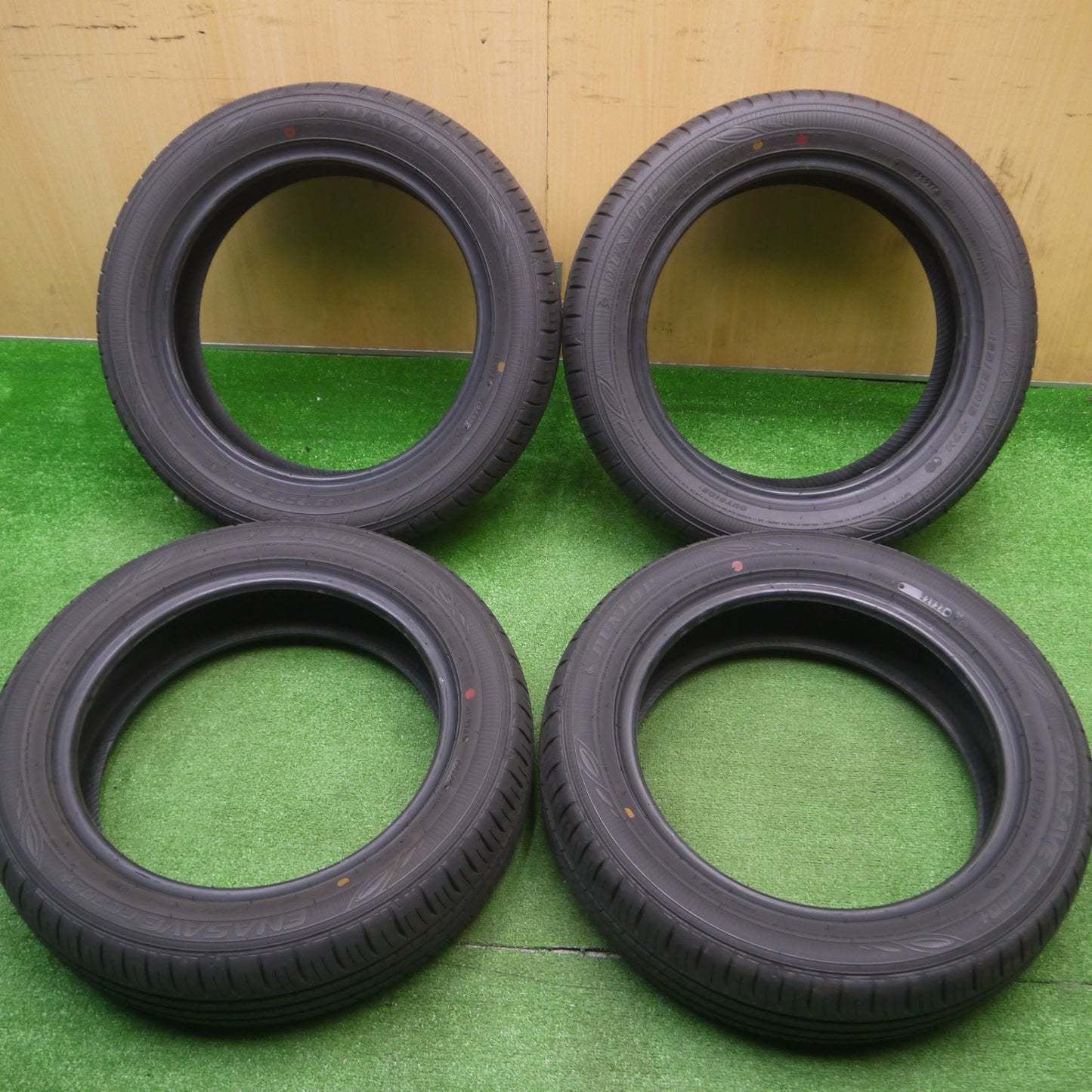 [送料無料] 新車外し！24年★165/60R15 ダンロップ エナセーブ EC300+ タイヤ 15インチ ハスラー N-BOX タント ムーヴ スペーシア 等★4102903Hノタ