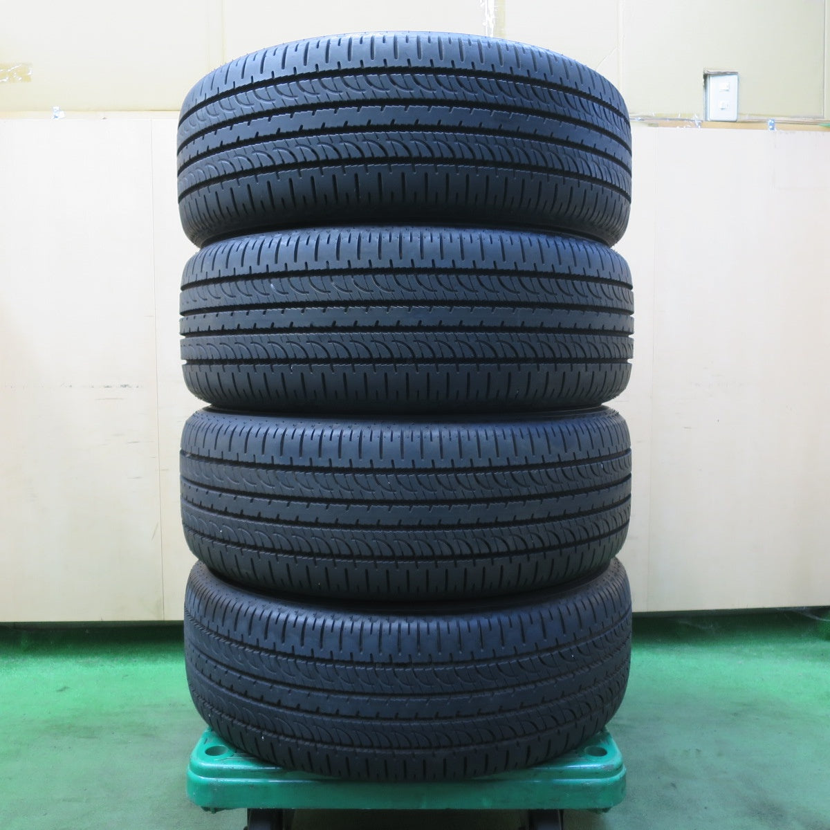 バリ溝！21年！ほぼ10分★三菱 デリカ D:5 純正 225/55R18 ヨコハマ ジオランダー SUV G055 18インチ D5 PCD114.3/5H★5092705イノ