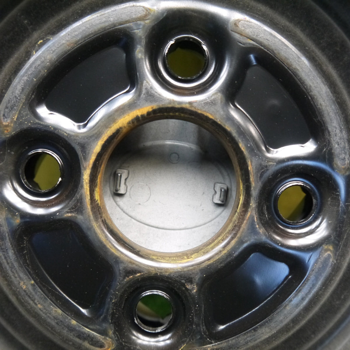 キレイ！1本◎トヨタ NHP10 アクア S スタイルブラック 純正 スチール 185/60R15 ダンロップ エナセーブ EC300+ 15インチ PCD100/4H◎6091401Hノ