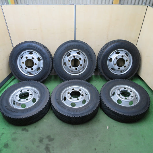 6本価格！22年★いすゞ フォワード 純正 TOPY スチール 225/80R17.5 123/122L スタッドレス ダンロップ デクテス SP001 135-9CS DECTES 17.5インチ PCD222.25/6H★6060301ナス