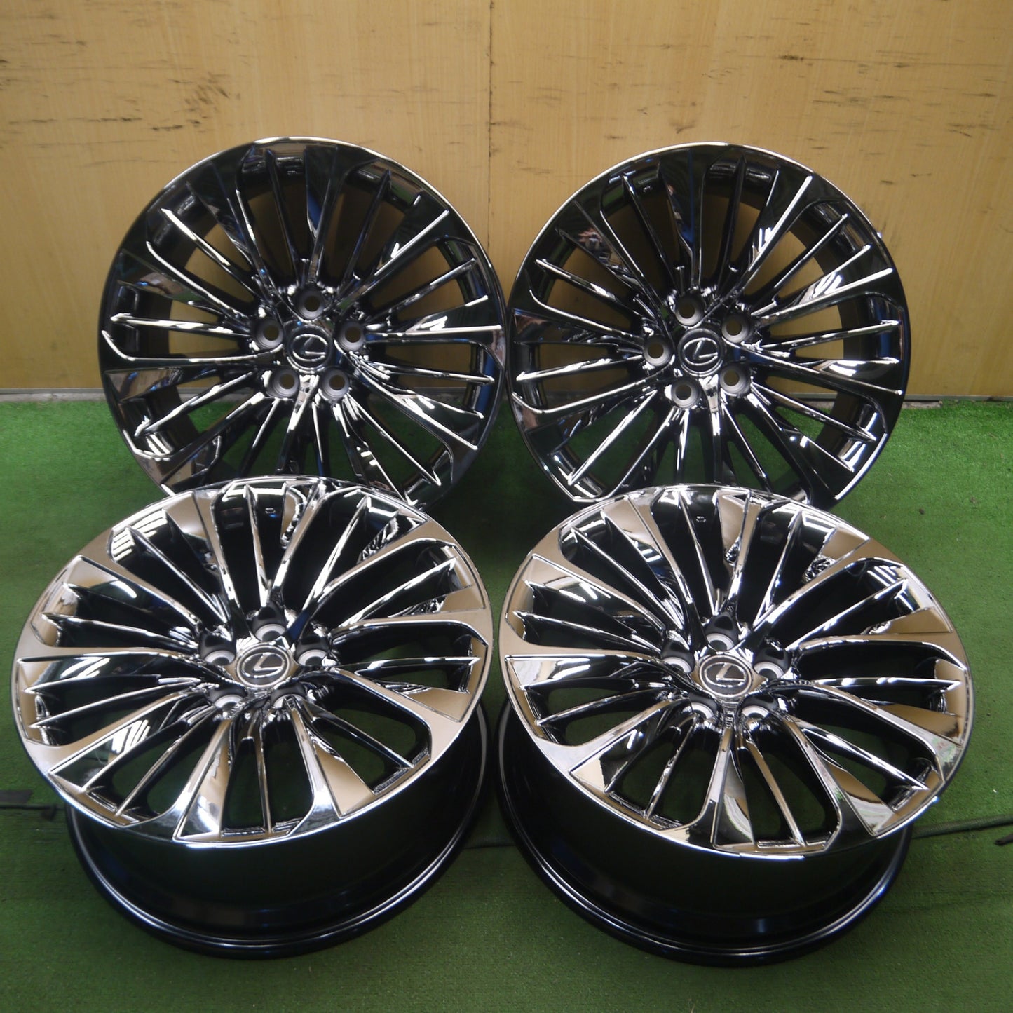 *送料無料* 新車外し★レクサス LS500h 純正 OP ノイズリダクション ホイール 20インチ 20×8.5J PCD120/5H★4042205Hホ