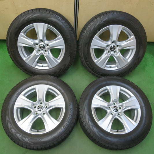 バリ溝！キレイ！9分★トヨタ 50系 RAV4 純正 225/65R17 スタッドレス ヨコハマ アイスガード G075 17インチ PCD114.3/5H★5080801イス