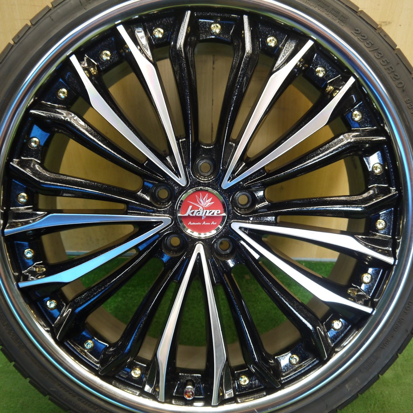 バリ溝！キレイ！9.5分！1本★kranze FELSEN 225/35R20 ROADCLAW RH660 ロードクロウ クレンツェ フェルゼン 20インチ PCD114.3/5H★6041707Hノ