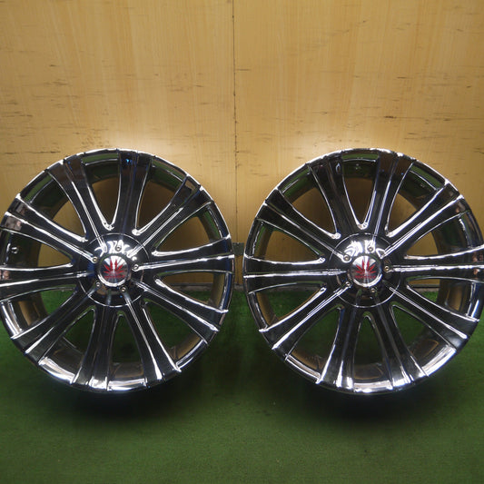 *送料無料* 2本価格★CRIMSON MYRTLE LEON 22インチ ホイール マーテル レオン クリムソン 22×9J PCD112 114.3/5H マルチ★4062501Hホ