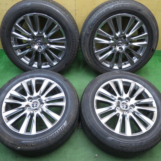 バリ溝！キレイ！9分★トヨタ 60系 ハリアー 純正 235/55R18 ブリヂストン エコピア H/L 422 プラス 18インチ PCD114.3/5H★5060207NJノ