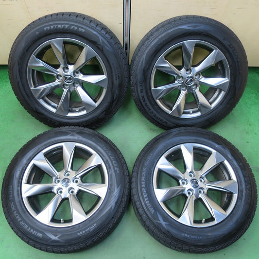センサー付！バリ溝！キレイ！9分★レクサス 20系 RX 純正 235/65R18 スタッドレス ダンロップ ウインターマックス SJ8 18インチ PCD114.3/5H★5022701イス