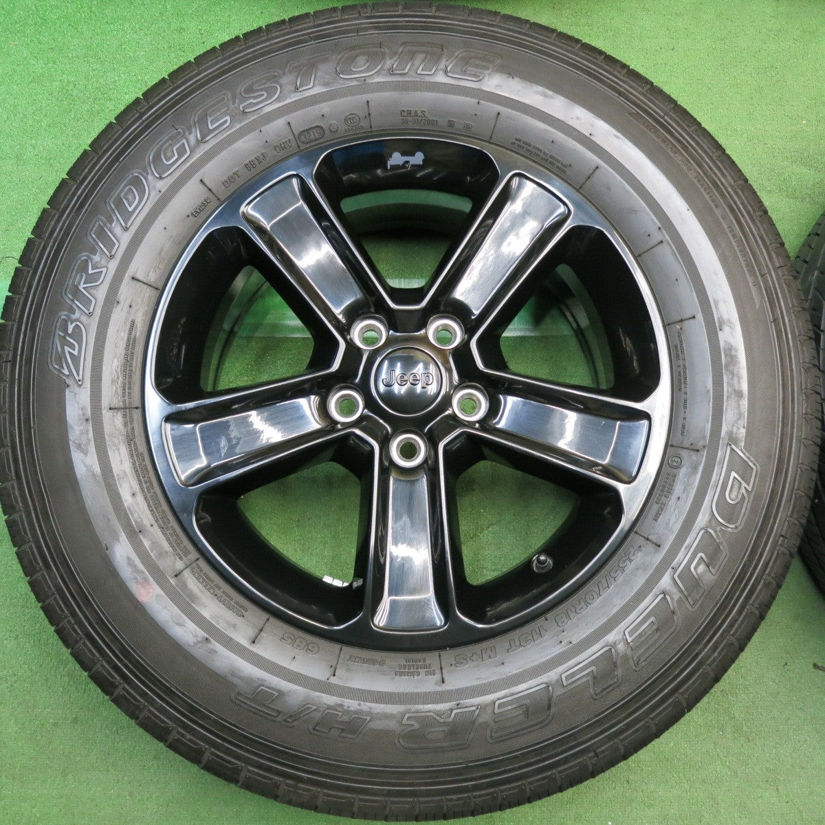 バリ溝！キレイ！9分◎ジープ JL ラングラー サハラ アルティテュード 純正 255/70R18 ブリヂストン デューラー H/T 685 18インチ PCD127/5H◎6092002HAノ