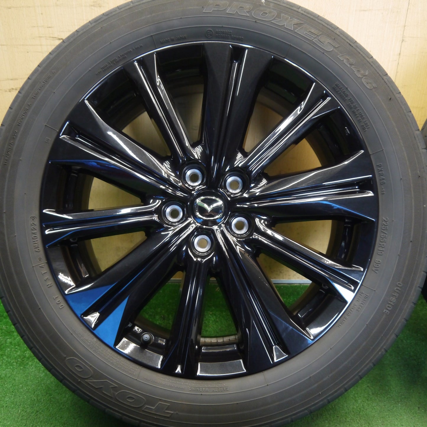 キレイ！22年◎マツダ CX-5 スポーツアピアランス 純正 225/55R19 トーヨー プロクセス R46 19インチ CX5 PCD114.3/5H◎6070106Hノ