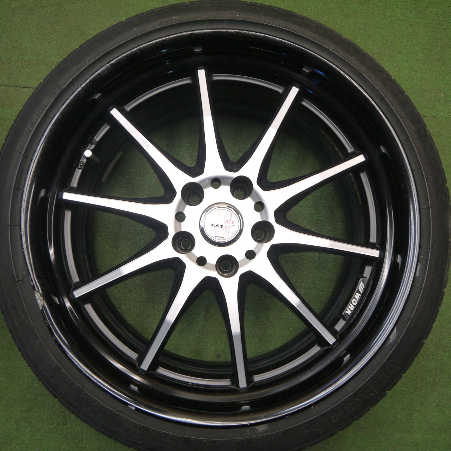 4本価格！22年★WORK XSA 戦 XS3-SR 245/35R19 245/40R19 コンチネンタル エクストリーム コンタクト DWS06 プラス 19インチ ワーク PCD114.3/5H★6021707Hノ