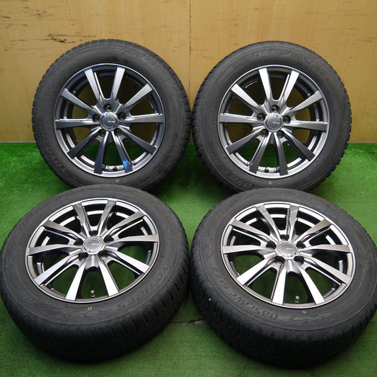 バリ溝！キレイ！8.5分★シエンタ 等 185/60R15 スタッドレス トーヨー オブザーブ GIZ2 GRASS グラス 15インチ PCD100/5H★5042303Hス
