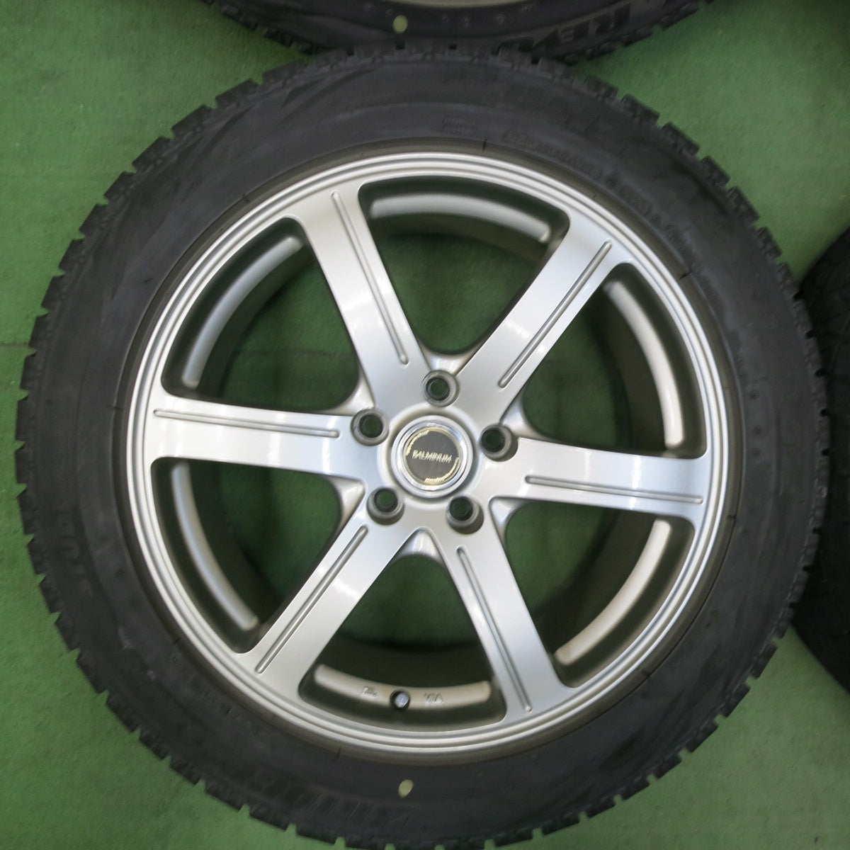 [送料無料] キレイ★スタッドレス 235/50R18 ブリヂストン ブリザック REVO GZ BALMINUM バルミナ 18インチ PCD114.3/5H★4122507SYス
