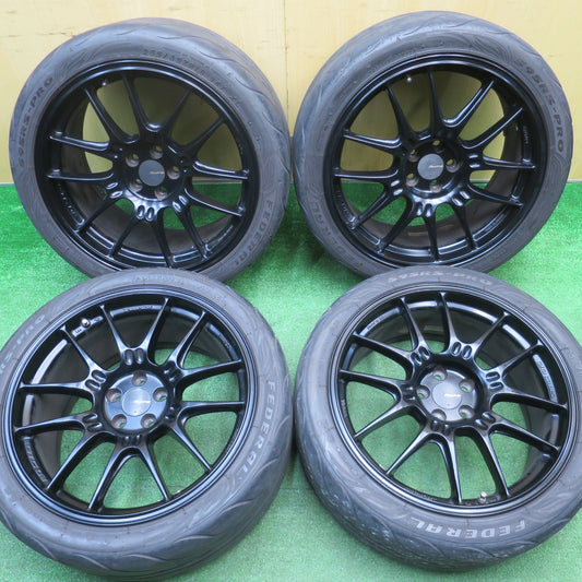 キレイ！21年★86 BRZ 等 ENKEI Racing GTC02 225/40R18 255/35R18 フェデラル 595RS-PRO エンケイ 18インチ PCD100/5H★5111106NJノ