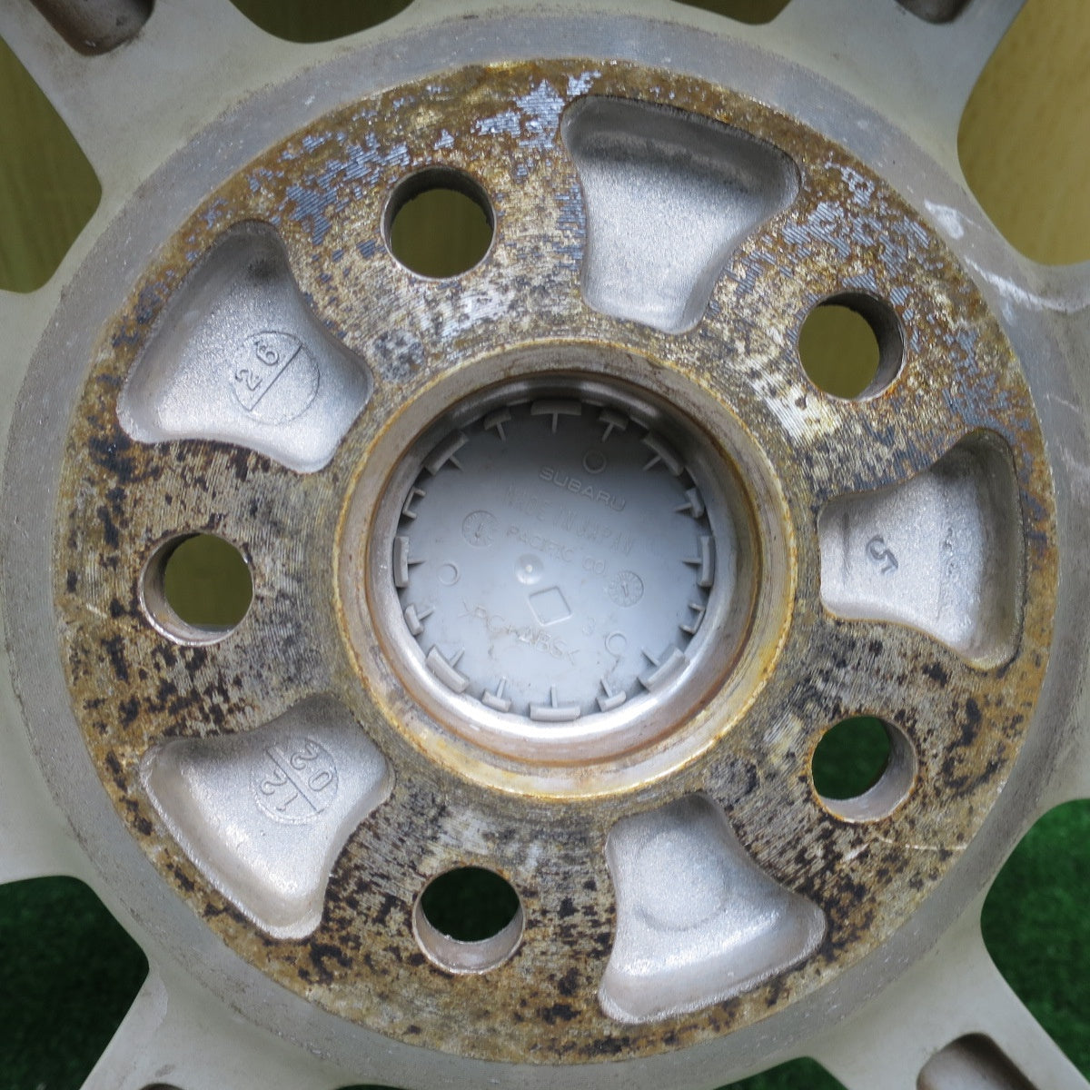 4本価格★スバル BM9 レガシィ 純正 ホイール 17インチ 17×7.5J レガシー PCD100/5H★5043004KKホ