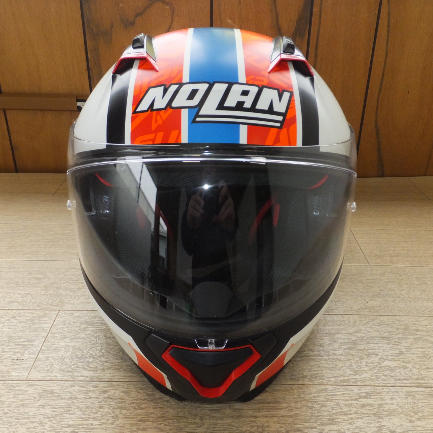 [送料無料] 美品★ノーラン NOLAN ヘルメット N87 ジェミニレプリカ リンスフラットブラック/95 Lサイズ　フルフェイスヘルメット★