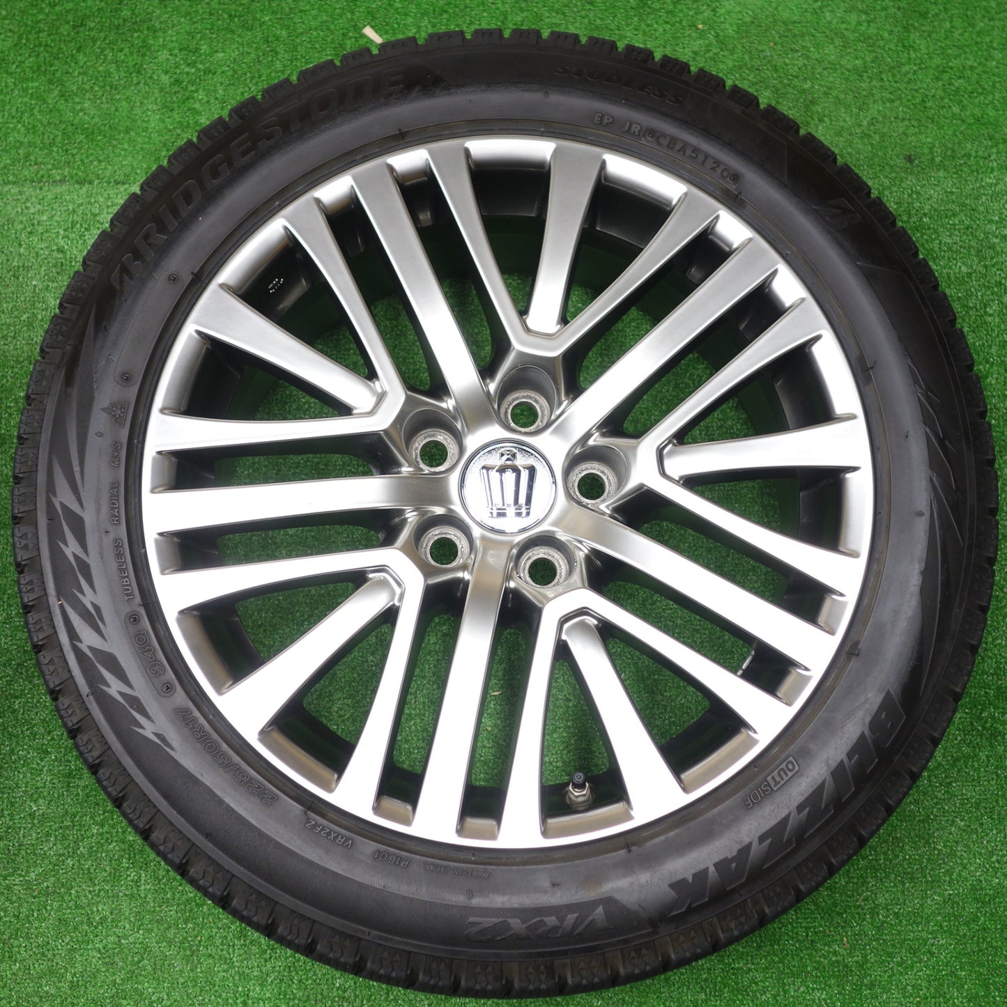 センサー付★トヨタ 210系 クラウン マジェスタ 純正 225/50R17 スタッドレス ブリヂストン ブリザック VRX2 17インチ PCD114.3/5H★5120101KTス