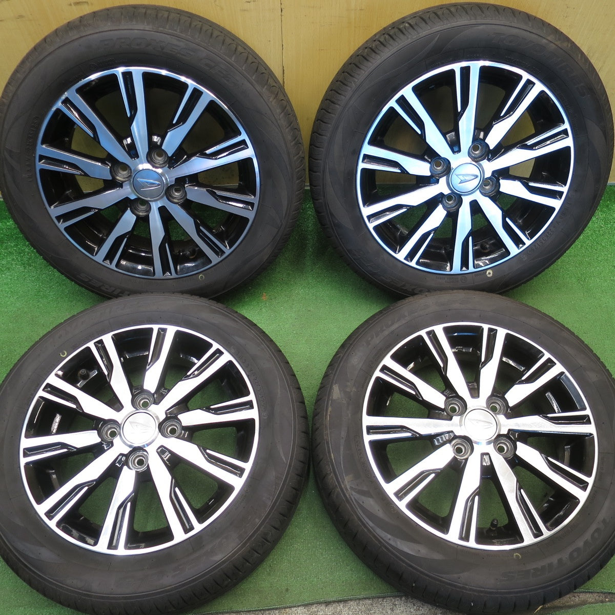 バリ溝！25年！9分◎ダイハツ ムーヴ タント カスタム 純正 155/65R14 トーヨー プロクセス CF3 14インチ PCD100/4H◎6082804NJノ