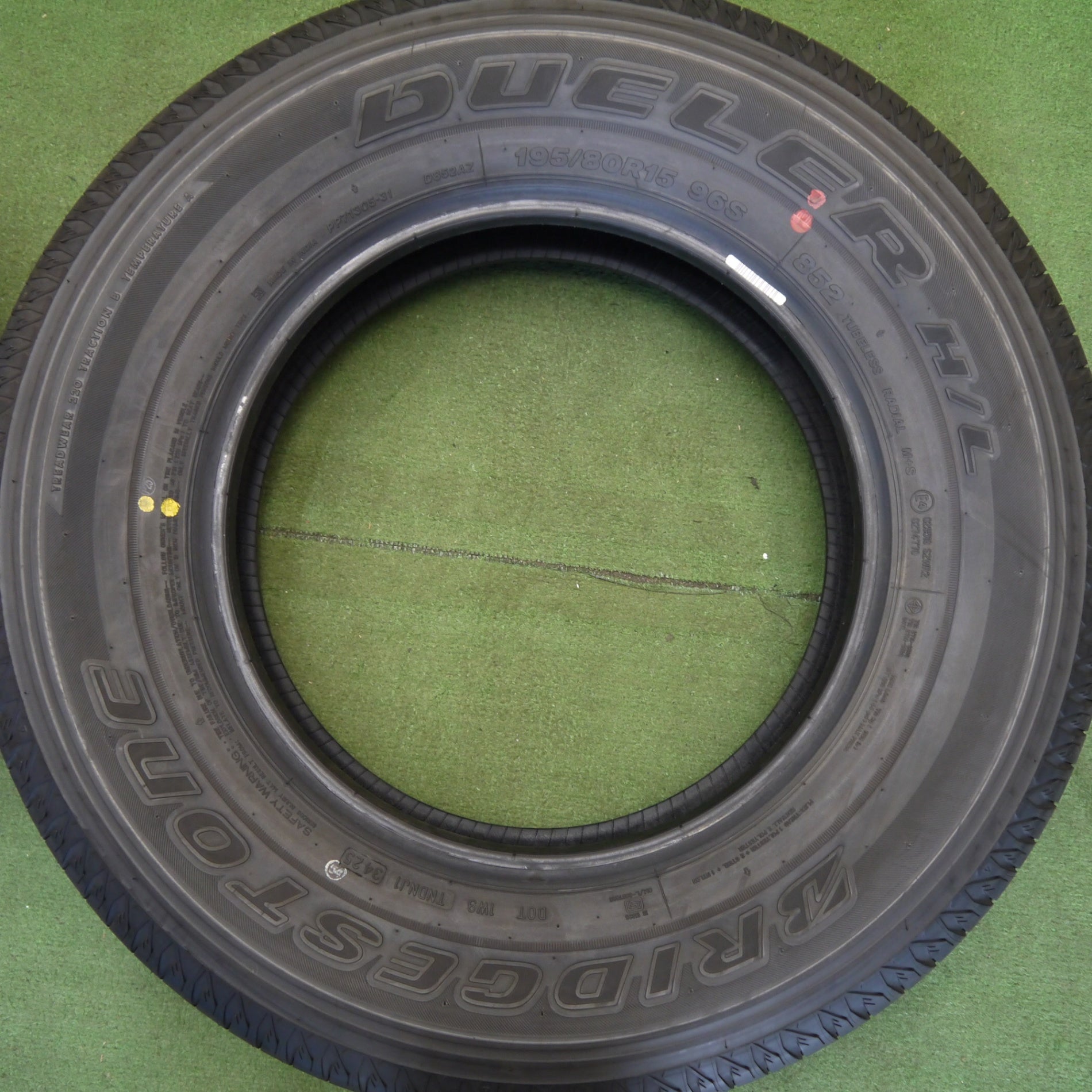 新車外し！25年☆195/80R15 ブリヂストン デューラー H/L 852 DUELER