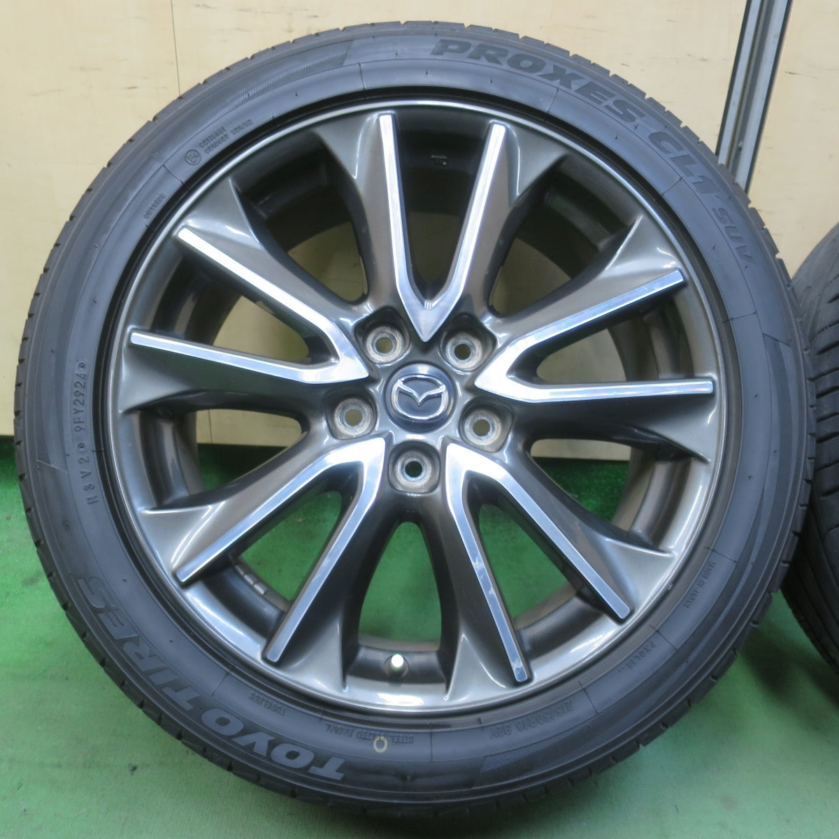 バリ溝！24年！9.5分★マツダ CX-3 純正 215/50R18 トーヨー プロクセス CL1 SUV 18インチ CX3 PCD114.3/5H★6040412イノ