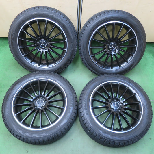 バリ溝！キレイ！9.5分★ベンツ 等 235/55R19 スタッドレス ヨコハマ アイスガード G075 WSP ITALY 社外 アルミ 19インチ PCD112/5H★6030407イス