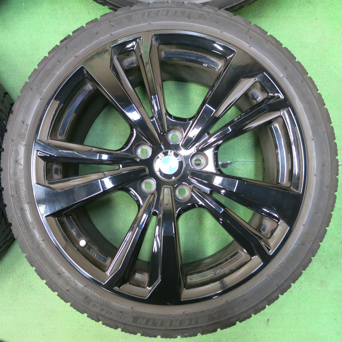 *送料無料* バリ溝！21年！9分★BMW 等 Smartline 365 225/40R18 スタッドレス ミシュラン X-ICE SNOW スマートライン 18インチ PCD112/5H★4091303SYス