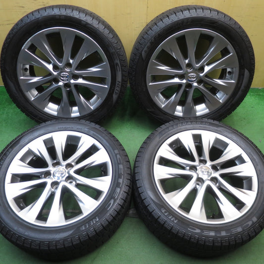 バリ溝！22年！キレイ！9.5分★トヨタ 20系 アルファード ヴェルファイア 純正 235/50R18 スタッドレス ケンダ KR36 アイステック ネオ 18インチ PCD114.3/5H★5070801NJス