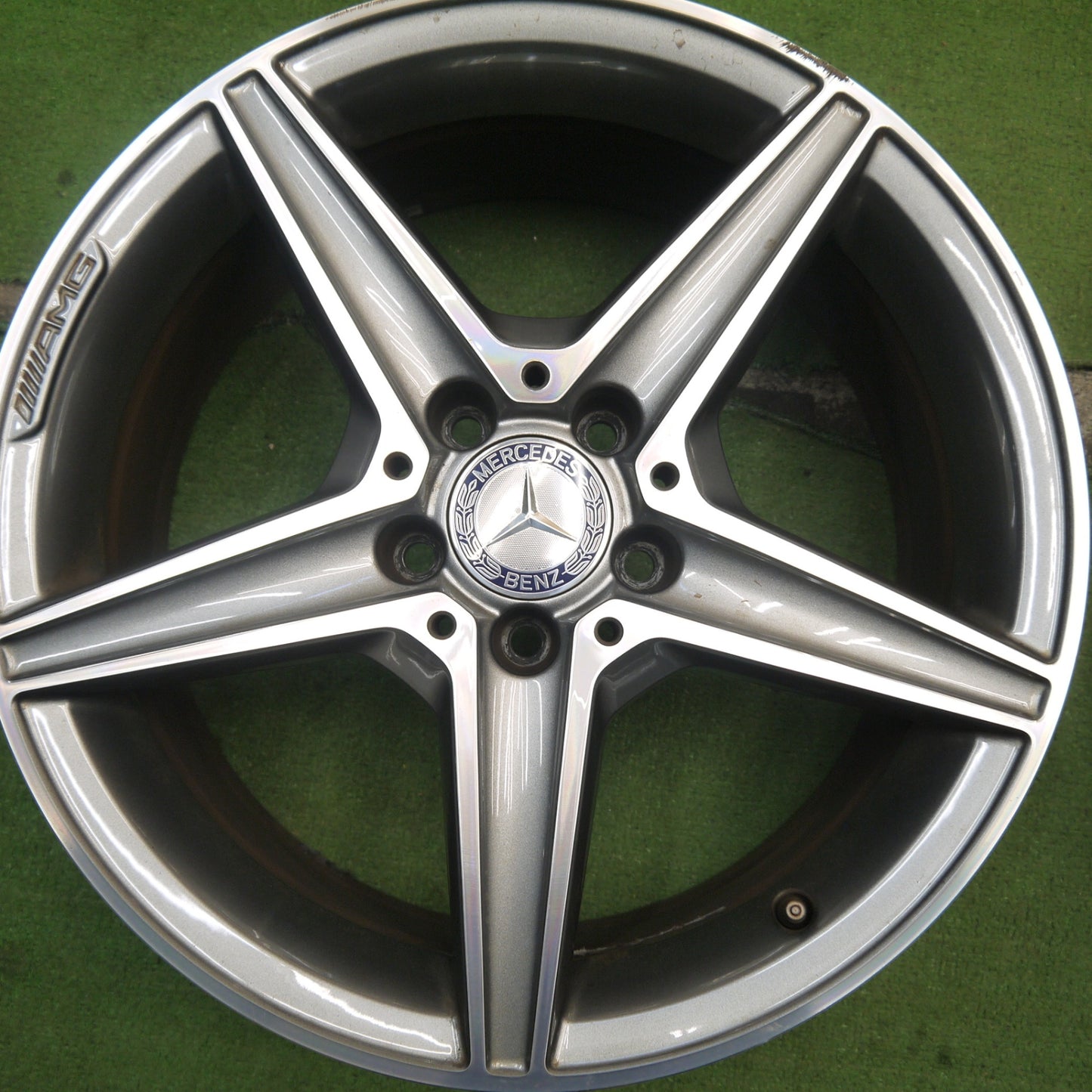 4本価格★ベンツ Cクラス W205 純正 AMG ホイール 18インチ 18×7.5J 18×8.5J PCD112/5H★5061704Hホ