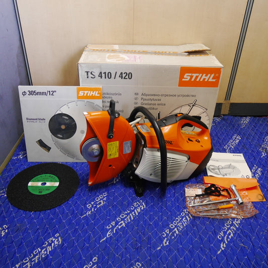 [送料無料] 未使用！付属品付き☆STIHL スチール エンジン カッター TS410 切断機 コンクリート カッター 建設 解体 工具☆