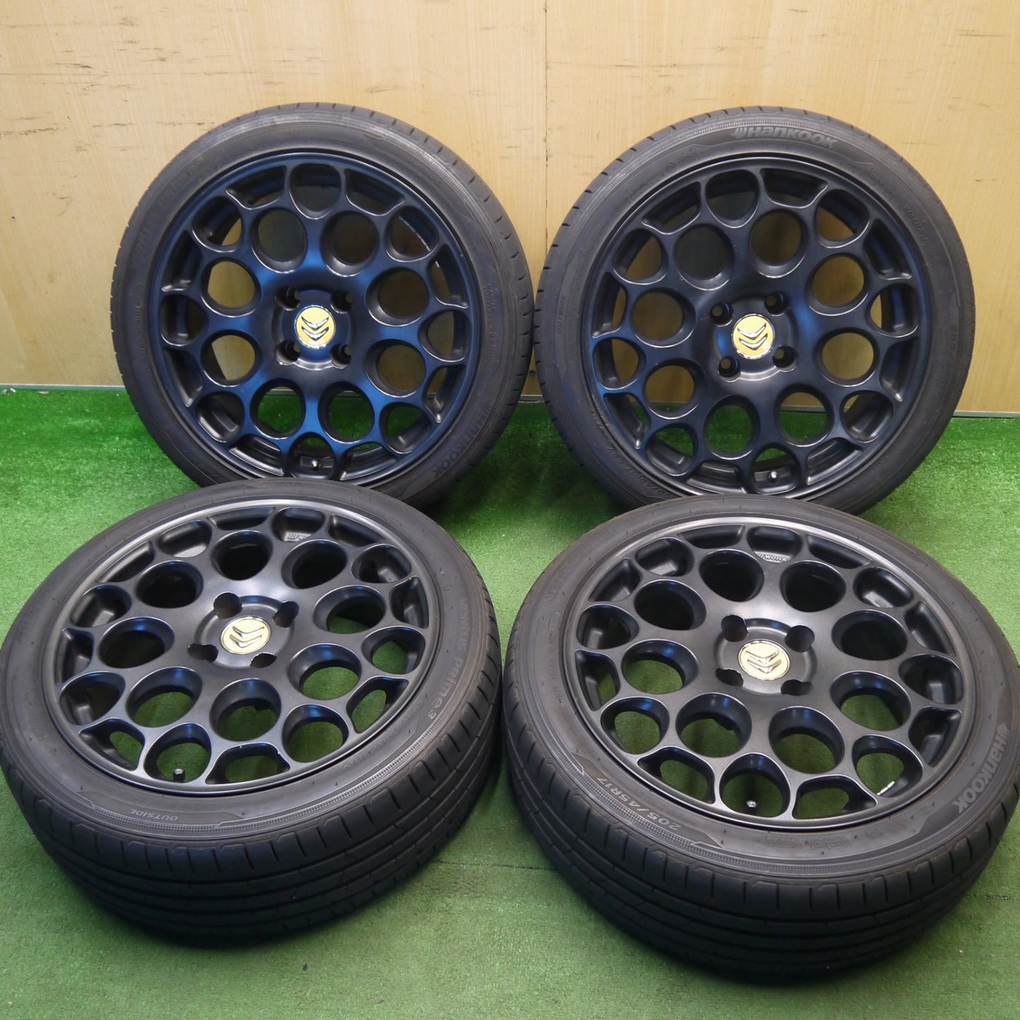 4本価格！22年★プジョー シトロエン 等 WORK WIL 02D /C5 205/45R17 ハンコック ベンタス プライム3 ワーク WIL-02D 17インチ PCD108/4H★6033006Hノ