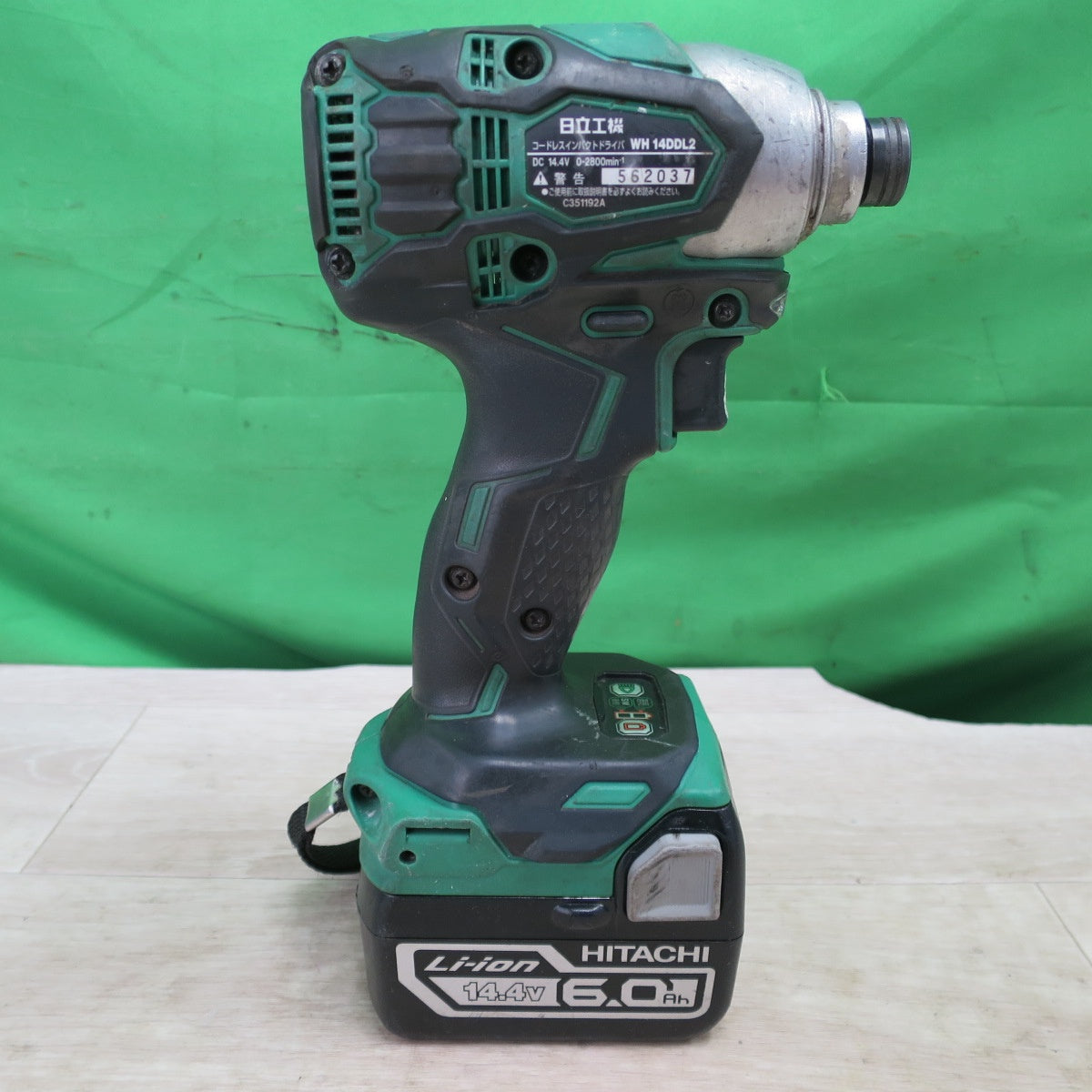 [送料無料] ☆日立 コードレス インパクトドライバー WH14DDL2 電動 工具 14.4V バッテリー BSL1460☆