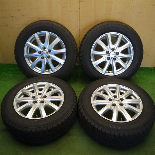 バリ溝！キレイ！9.5分★プリウス 等 195/65R15 スタッドレス トーヨー オブザーブ ガリット GIZ ravrion RS01 ラブリオン 15インチ PCD100/5H★6042811Hス