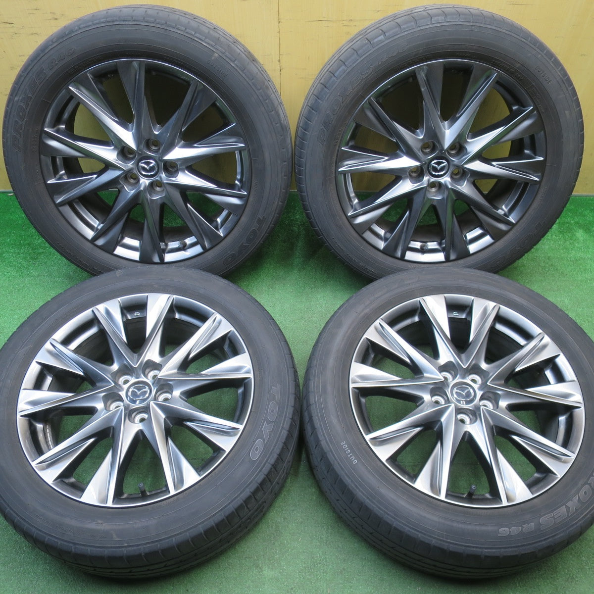 キレイ！22年★マツダ CX-8 Lパッケージ 純正 225/55R19 トーヨー プロクセス R46 19インチ CX8 PCD114.3/5H★6021704NJノ