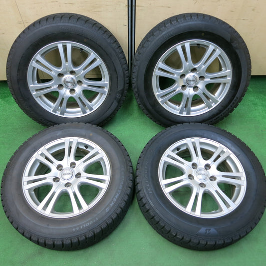 *送料無料* バリ溝！キレイ！9.5分★スタッドレス 215/60R16 ブリヂストン アイスパートナー2 REVERLINE リバーライン 16インチ PCD114.3/5H★4082004SYス